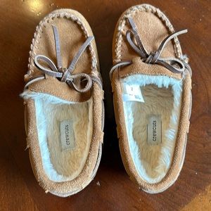 Boys CrewCuts Brown Suede Slippers